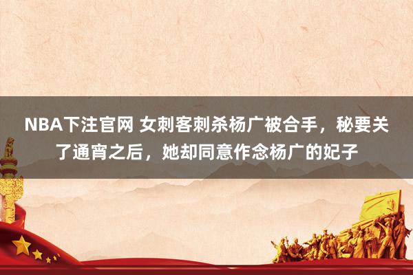 NBA下注官网 女刺客刺杀杨广被合手，秘要关了通宵之后，她却同意作念杨广的妃子