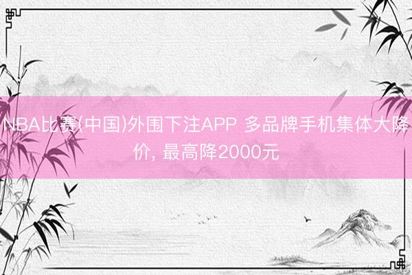 NBA比赛(中国)外围下注APP 多品牌手机集体大降价， 最高降2000元