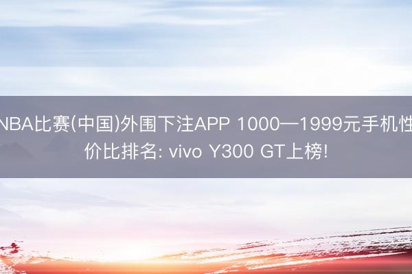 NBA比赛(中国)外围下注APP 1000—1999元手机性价比排名: vivo Y300 GT上榜!