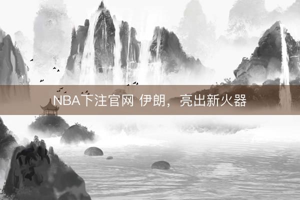NBA下注官网 伊朗，亮出新火器